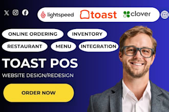 redesign toast pos website design restaurant menu online ordering website seo