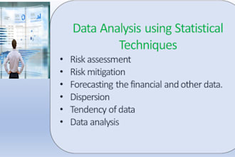 analyze data using statistical technique