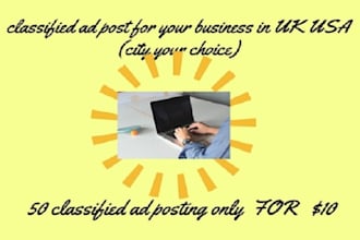 post your ad on classified ad posting website