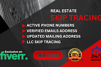 do real estate bulk skip tracing and llc skip tracing