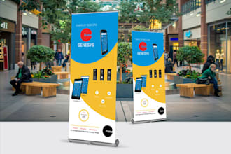 design latest new trend flyer, retractable, web banner