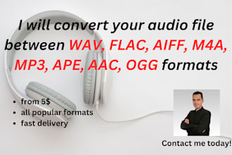 convert music audio between any popular formats