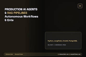 engineer autonomous multi agent workflows and rag pipelines