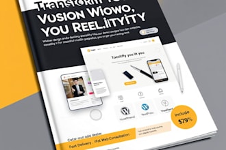 design modern demo website or landing page for your product service