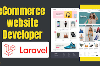 develop a custom laravel ecommerce website with payment gateway integration