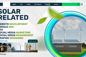 create solar landing page website,google ads, facebook ads and lead generation
