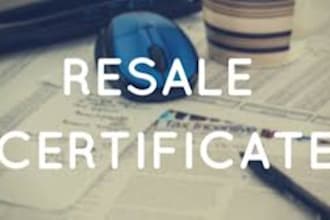 get seller permit and resale certificate for your llc in all states