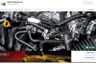 build custom crafted auto repair website, mechanic, garage guru booking website