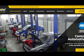 build auto repair website mechanic website car repair website