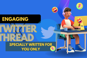 write engaging threads on crypto, nft, web3 account