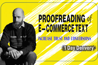 proofread and edit your ecommerce text