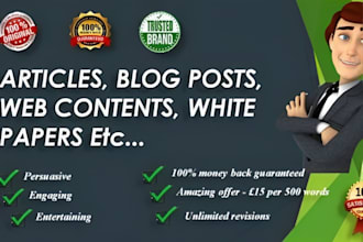 write quality custom content for you