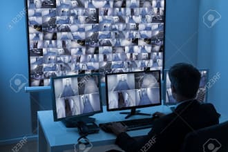 do cctv monitoring service as a surveillance officer
