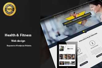 create health and fitness website
