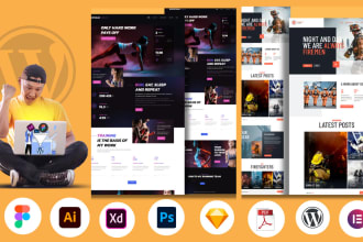 convert figma to wordpress, psd to wordpress, xd, ai,figma to elementor website
