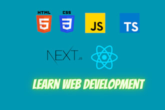 help you learn react, javascript, HTML and CSS