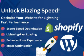speed up your wordpress or shopify website for faster loading and better seo