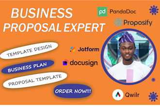 design proposify proposal template, presentation, better proposal, pandadoc