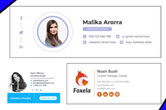 create HTML email signature  or clickable HTML email signature