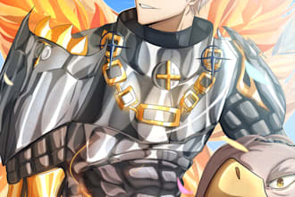do make you an anime or manhwa art style of your character