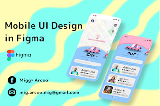 create mobile UI, UX design