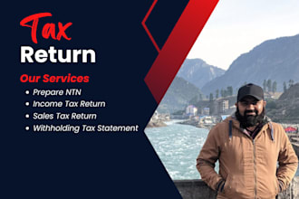 prepare ntn, income tax and sales tax return fbr pakistan