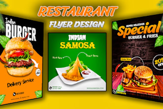 design food flyer, food menu, restaurant menu and price list
