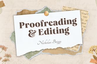 do professional proofreading for books, reports, emails, and more