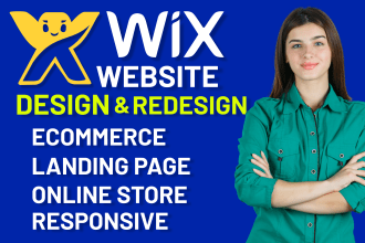 wix website design, redesign, wix ecommerce store,wix business website, wix blog