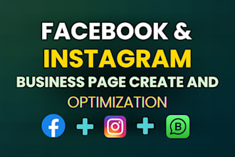 do facebook business page creation and optimization