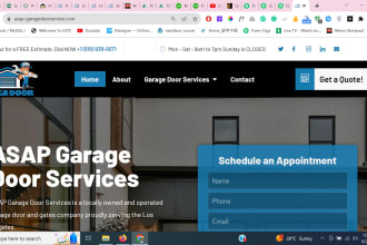 design a garage door website for your business