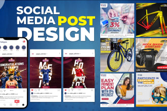 create social media post design for facebook, instagram