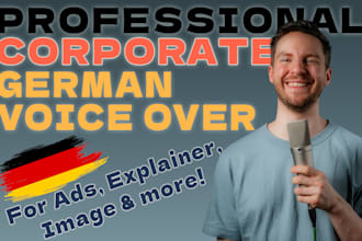 record a professional, corporate german voice over