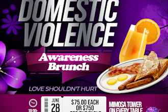 design a brunch, event or church flyer