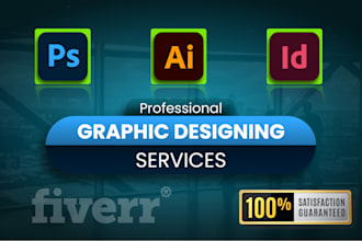 design marketing materials with illustrator, photoshop, and indesign