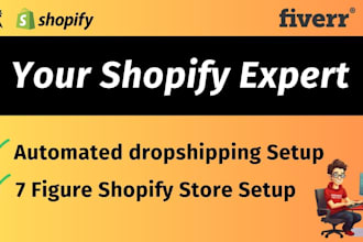 design shopify website, online shopify dropshipping website