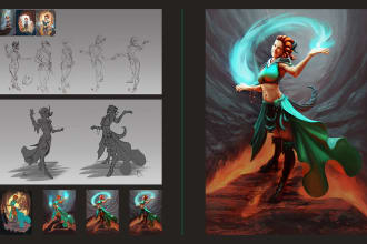create your character from sketch to final render with your input
