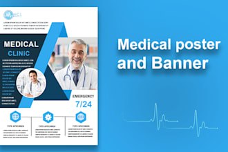 design medical posters and banners