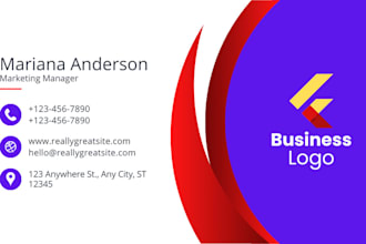 design unique professional bussiness card