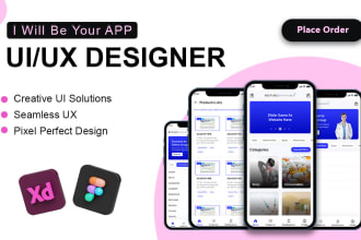 do mobile app UI design, dashboard, website UI UX design, logo design