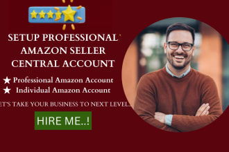 professionally setup amazon seller central account, professional and individual