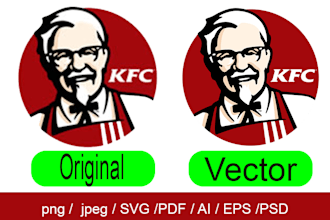 modify vectorize and redesign your existing logo