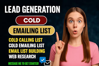 provide targeted b2b cold email lists for lead generation