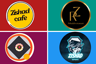 design modern professional logo with copyrights