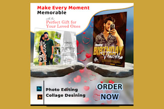 crafting cherished memories custom birthday collage design