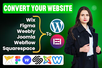 rebuild or clone convert figma psd html framer webflow wix to wordpress website