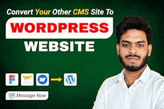 convert figma webflow or wix to wordpress website