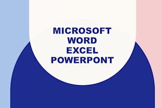 assistance in microsoft word, powerpoint and excel