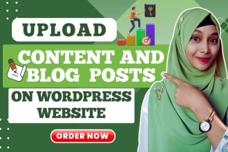 upload content and blog posts as wordpress virtual assistant