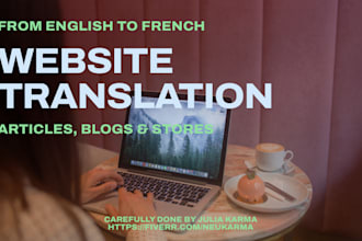 localize your website content from english to french